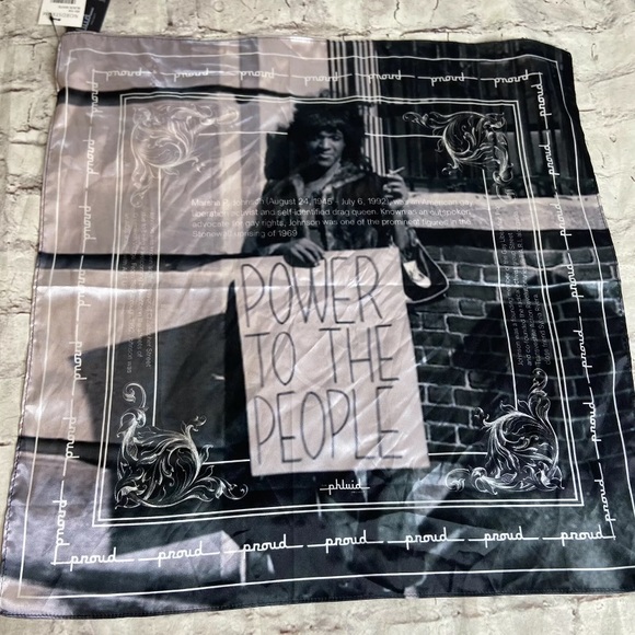 The Phluid Project Rainbow Bandana Scarf LGBTQ+ Pride - Picture 4 of 6